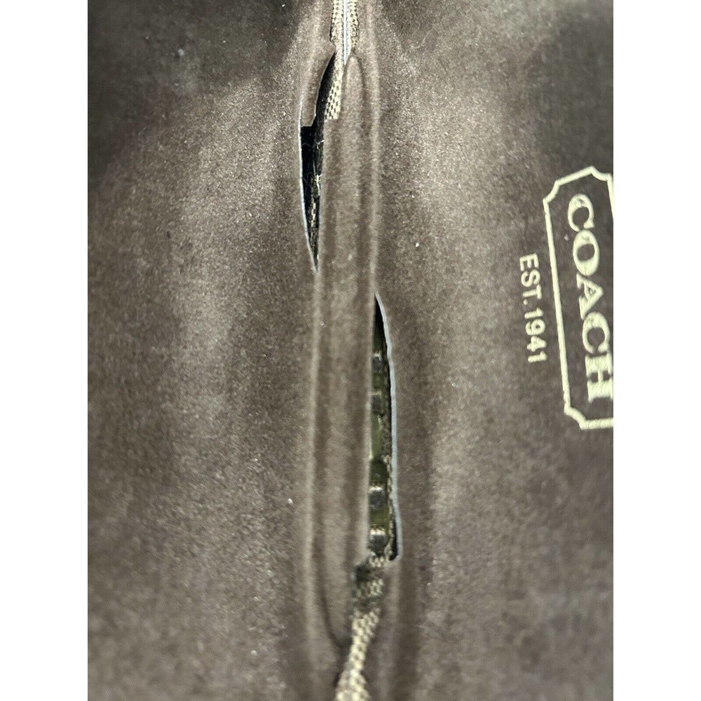 Coach Signature C Monogram Tan Brown Hard Clamshell Eye Glasses Sunglasses Case - Picture 4 of 11